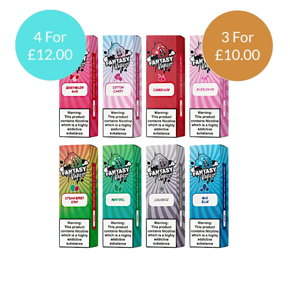 Fantasy Vapez 10mg Nic Salts - Smooth 10ml E-Liquid for Satisfying Vape Experience