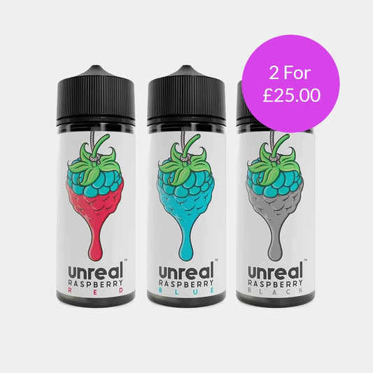 Unreal Raspberry E-Liquid 120ml – The Ultimate Berry Vape Experience