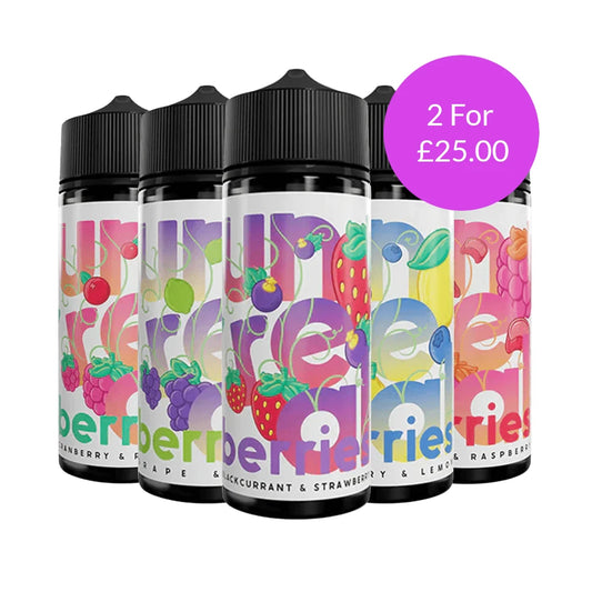 Unreal Berries E-Liquid 120ml – A Fantasia of Berry Flavours